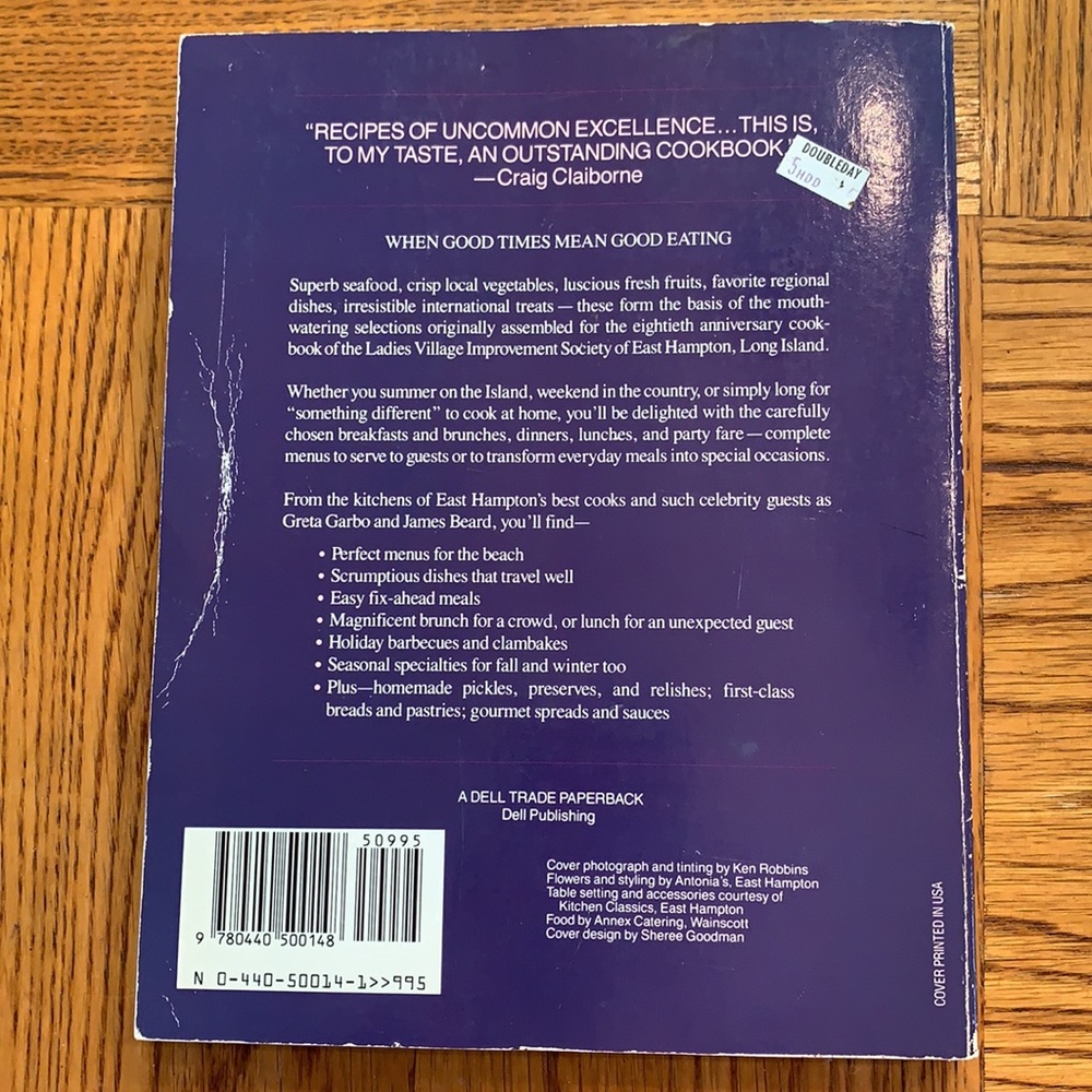 The East Hampton Cookbook by Ruth Spear. Paperback - Picture 2 of 6